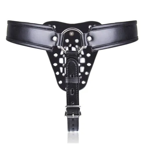 9870M-SIS      Alpha Cage Locking Sissy Bondage Belt with Chastity Cage