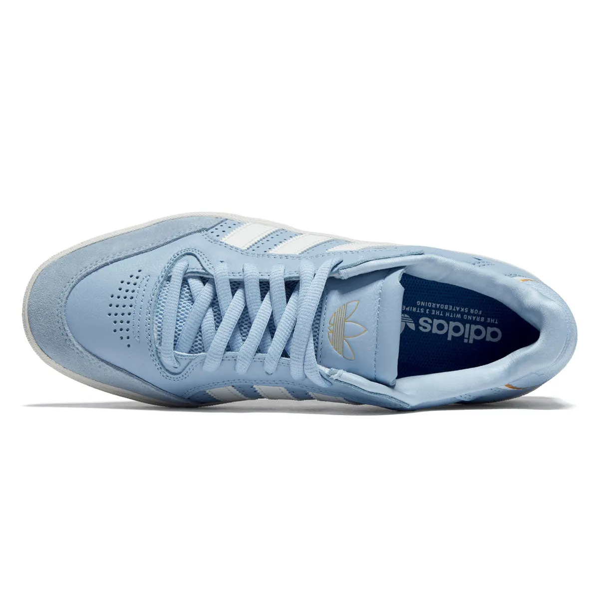 Adidas Tyshawn Low Shoes - Clear Sky/Core White/Gold Metallic