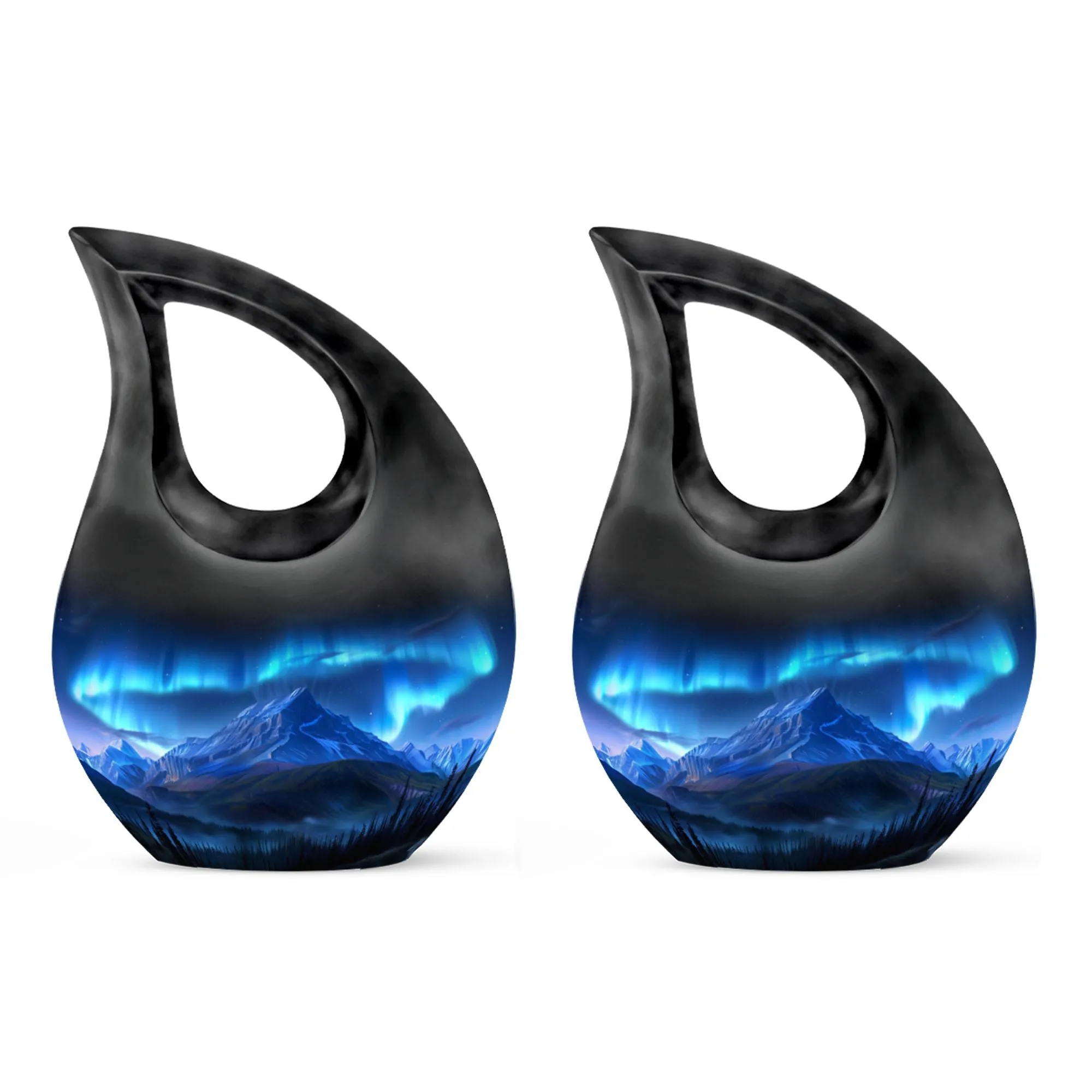 Arora Borealis Urn - Uniquely Crafted Customized Memorial Urn