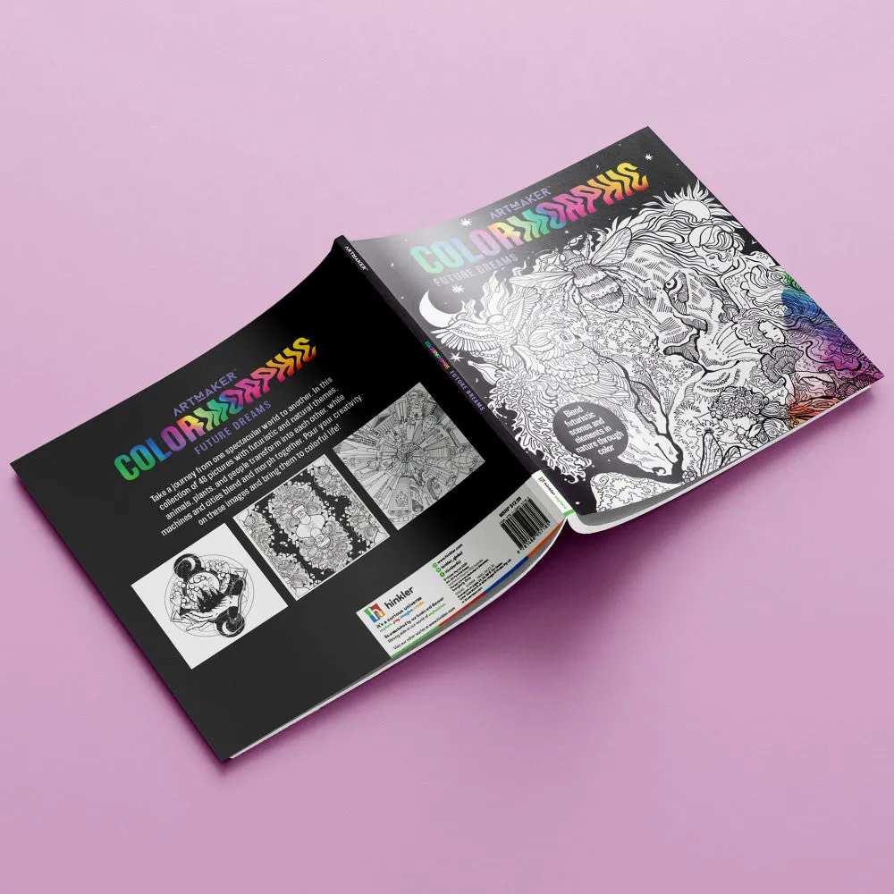 Art Maker Colormorphic Future Dreams Adult Coloring Book