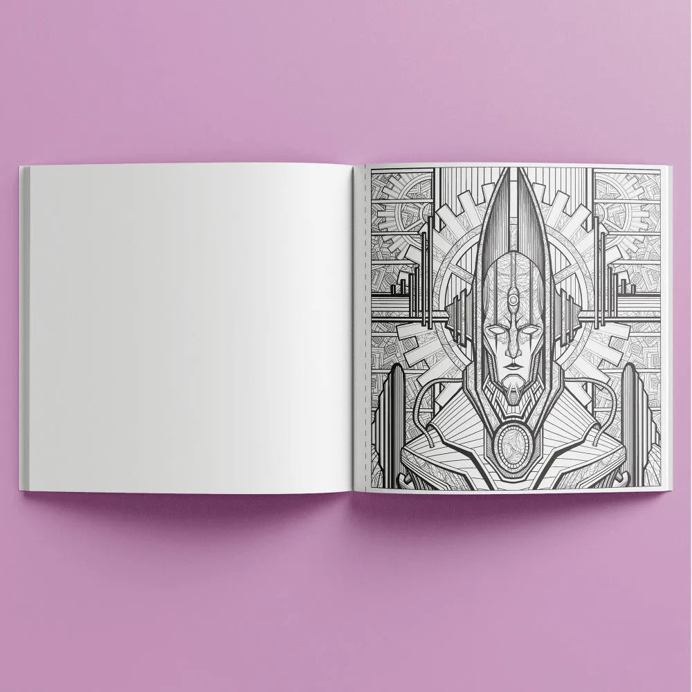 Art Maker Colormorphic Future Dreams Adult Coloring Book