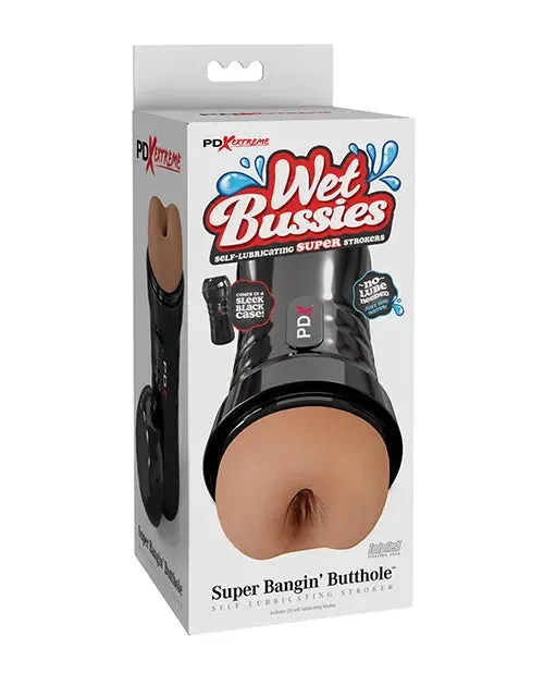 Ass Masturbator Sex Toy for Men PDX Extreme Wet Bussies Super Bangin' Butthole Stroker - Brown Male Masturbator