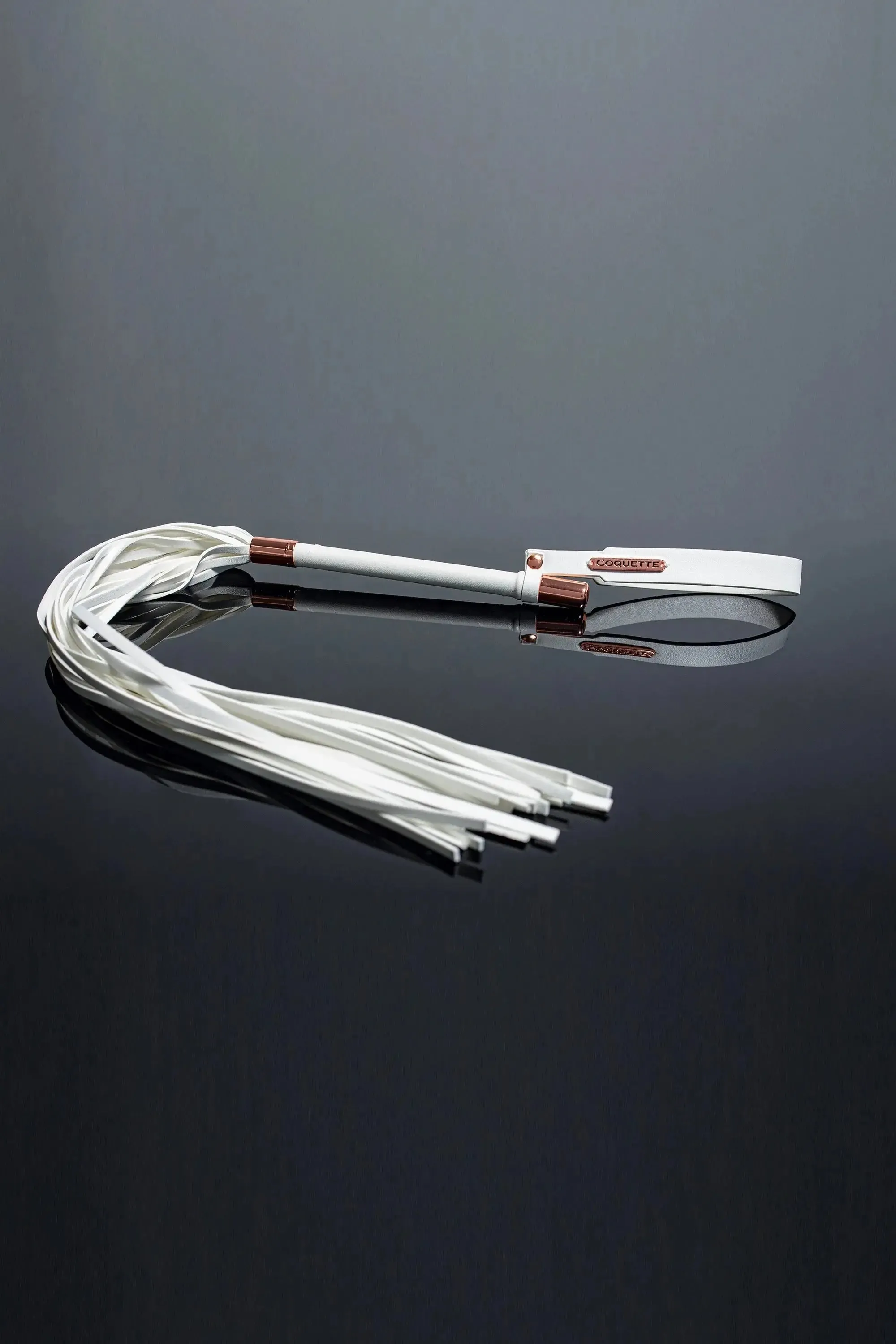 BDSM Flogger Coquette Pleasure Collection Whip White