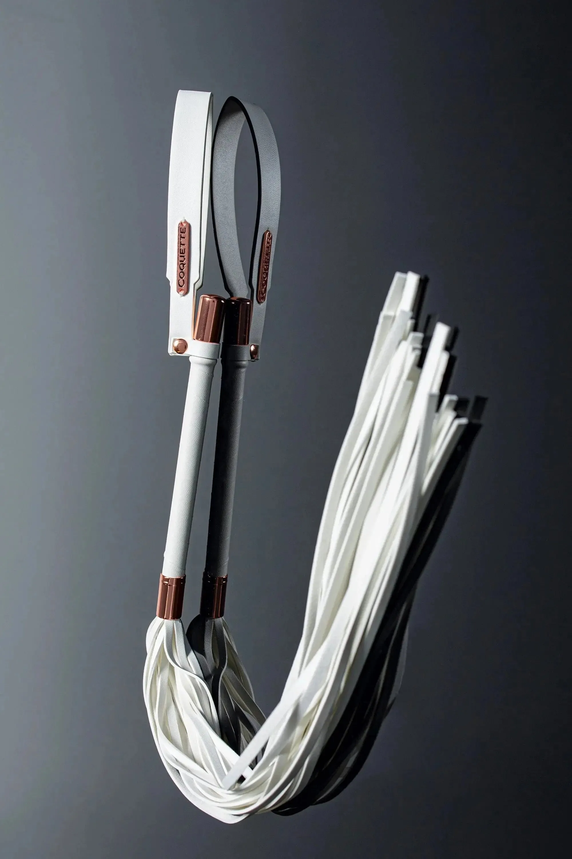 BDSM Flogger Coquette Pleasure Collection Whip White