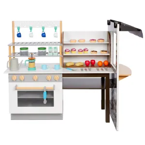 Café & Bakery – Playset with Dual-Sided Roleplay, Realistic Lights & Sounds, and 20  Accessories