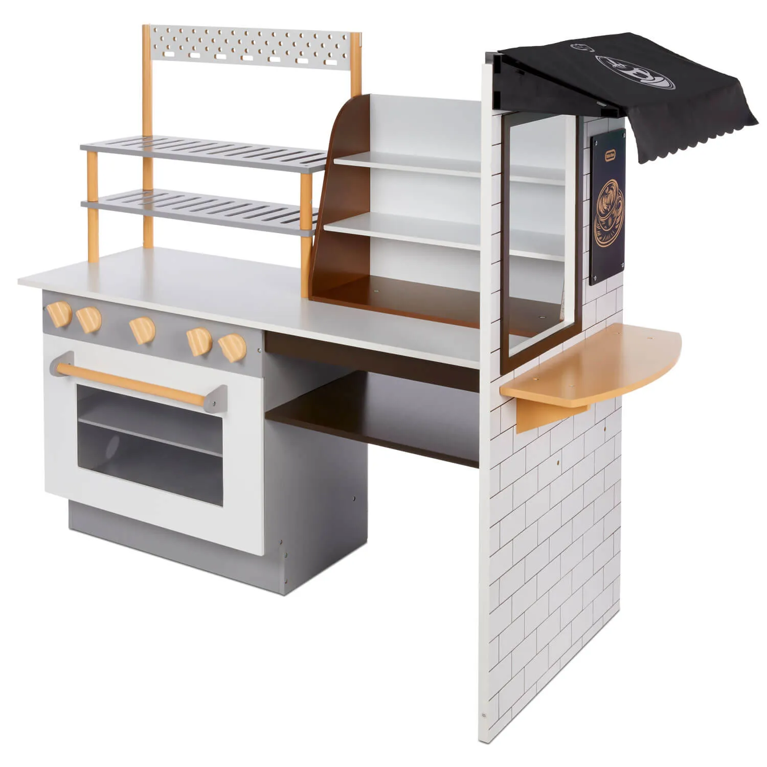 Café & Bakery – Playset with Dual-Sided Roleplay, Realistic Lights & Sounds, and 20  Accessories