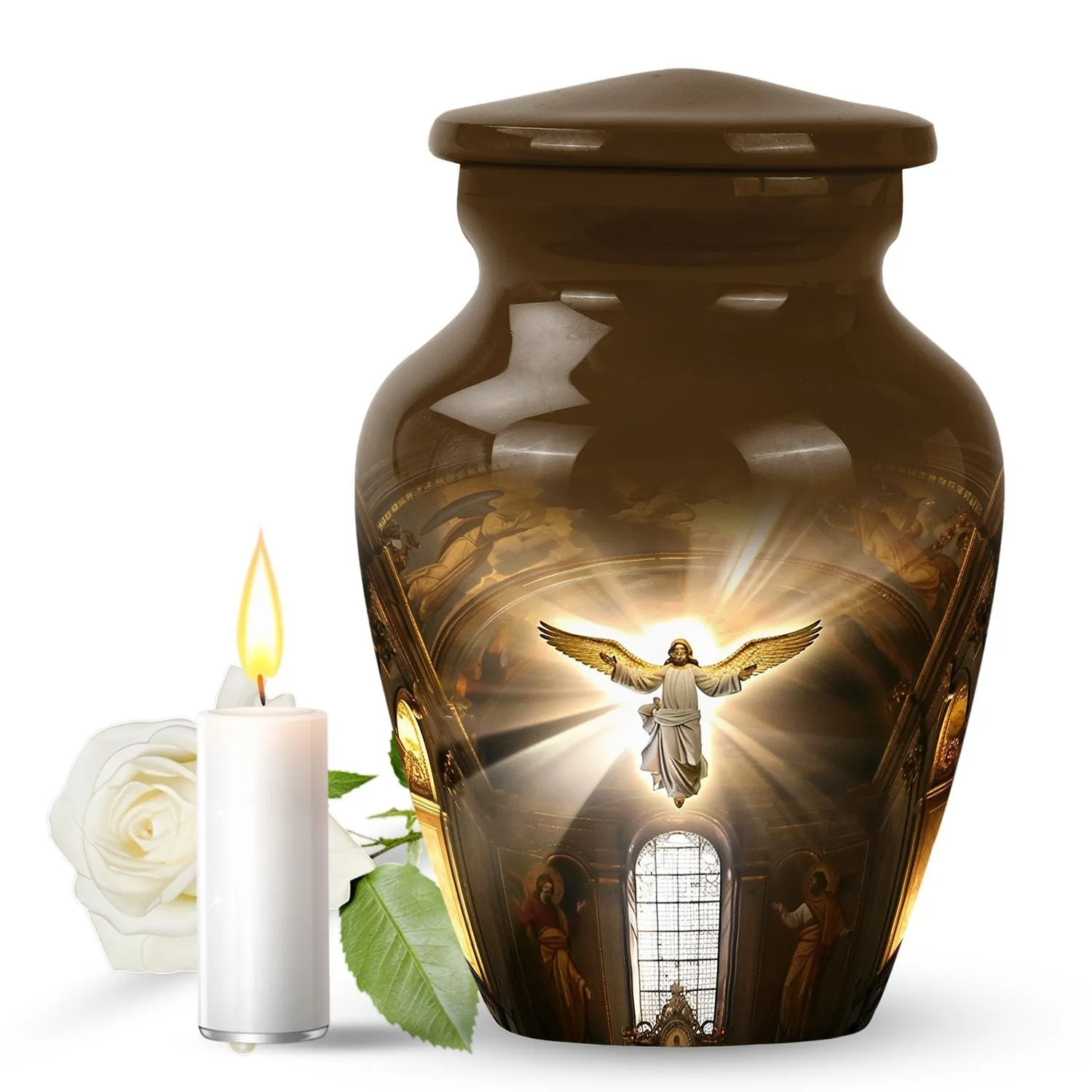 Catholic Hallowed Eternity: An Elegant Funeral Urn for Ashes