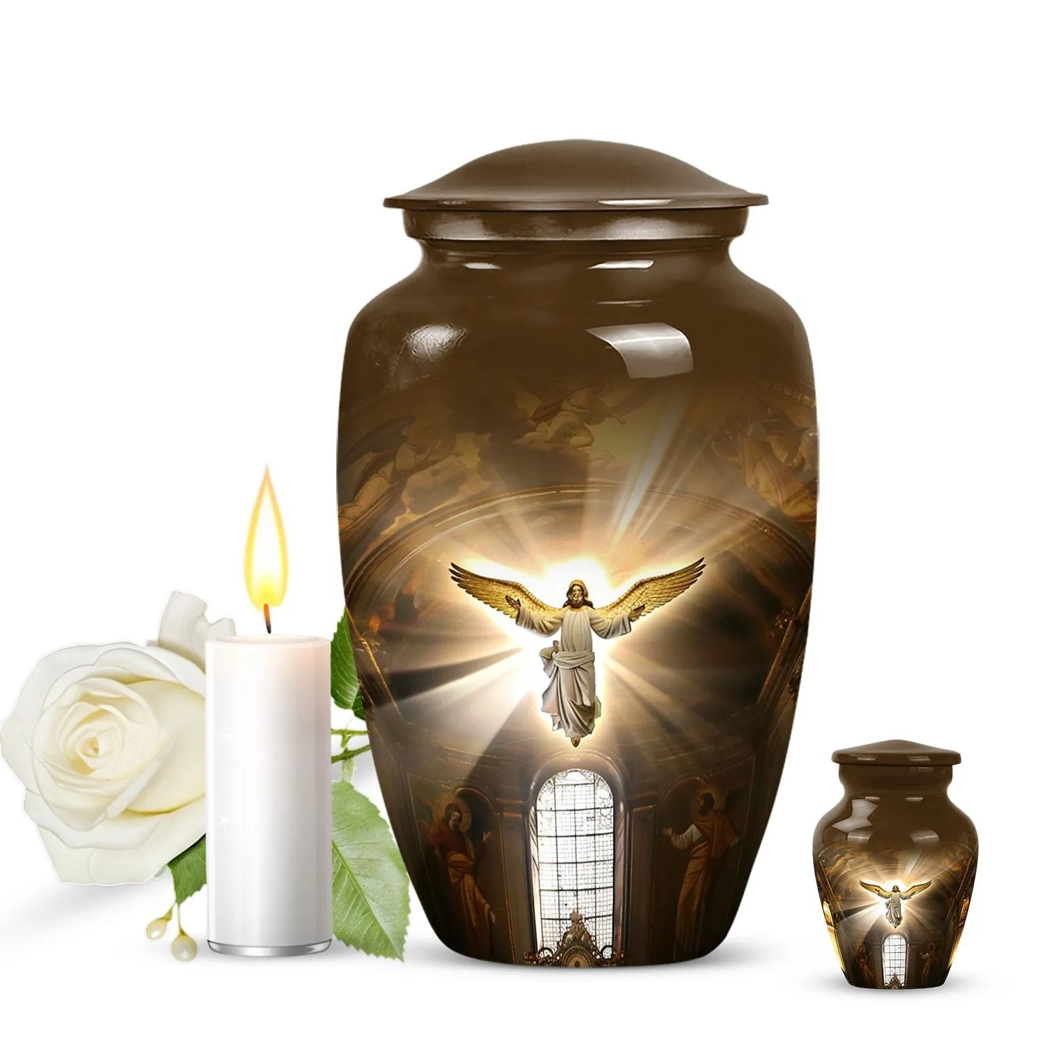 Catholic Hallowed Eternity: An Elegant Funeral Urn for Ashes