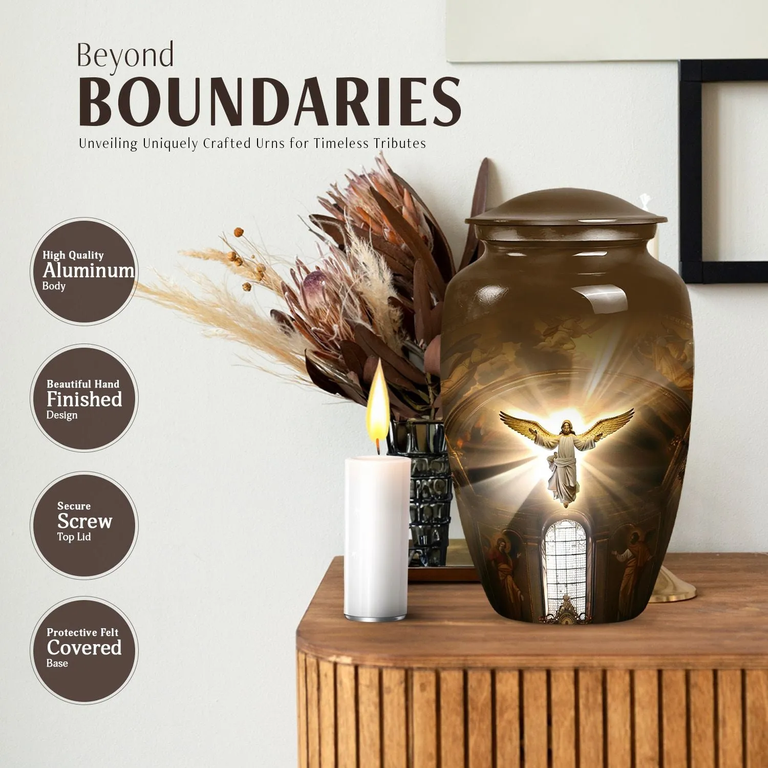 Catholic Hallowed Eternity: An Elegant Funeral Urn for Ashes