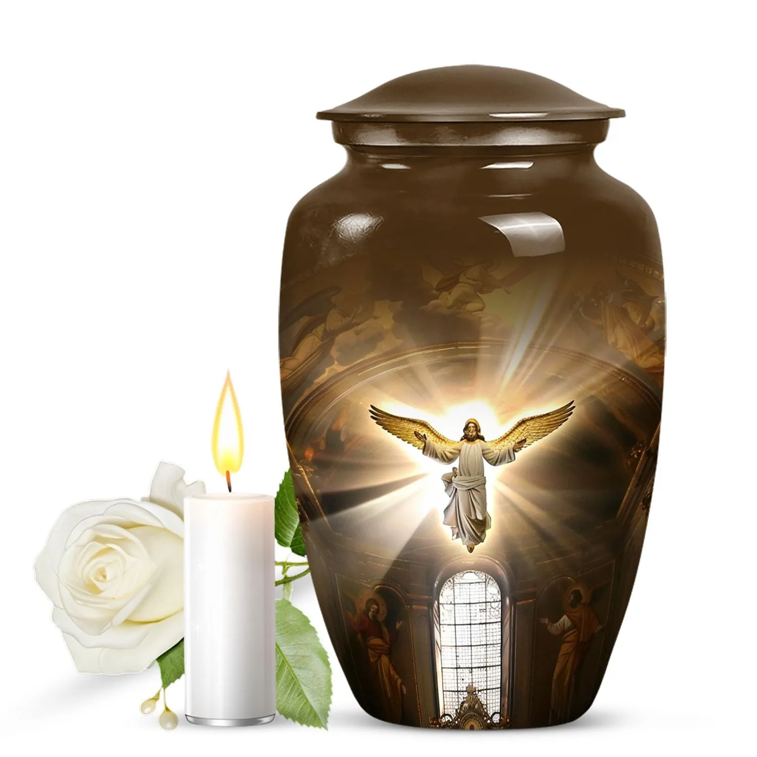 Catholic Hallowed Eternity: An Elegant Funeral Urn for Ashes