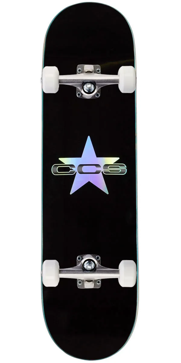 CCS 97 Star Skateboard Complete - Holographic/Black - 7.25"