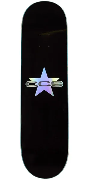 CCS 97 Star Skateboard Deck - Holographic/Black - 8.25"