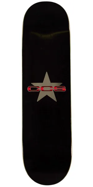 CCS 97 Star Skateboard Deck - Silver/Red - 8.375"