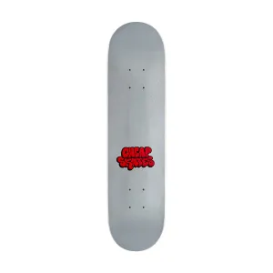 CCS Cheap Skates Tag Glitter Mini Skateboard Deck - White - 7.00"