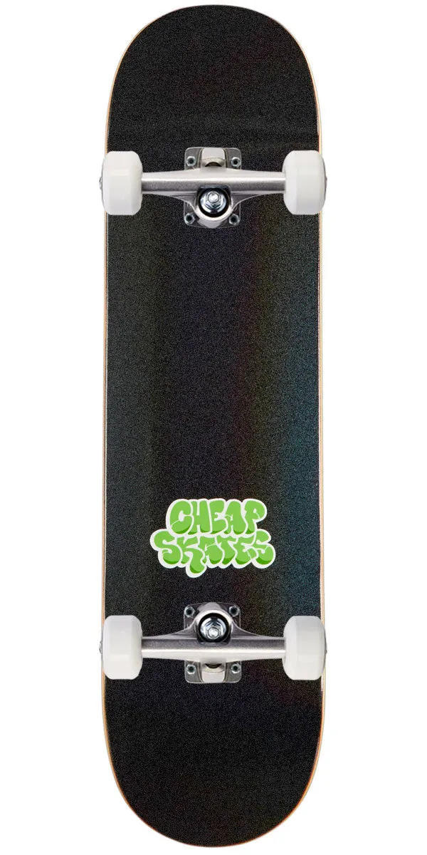 CCS Cheap Skates Tag Glitter Skateboard Complete - Black - 7.00"