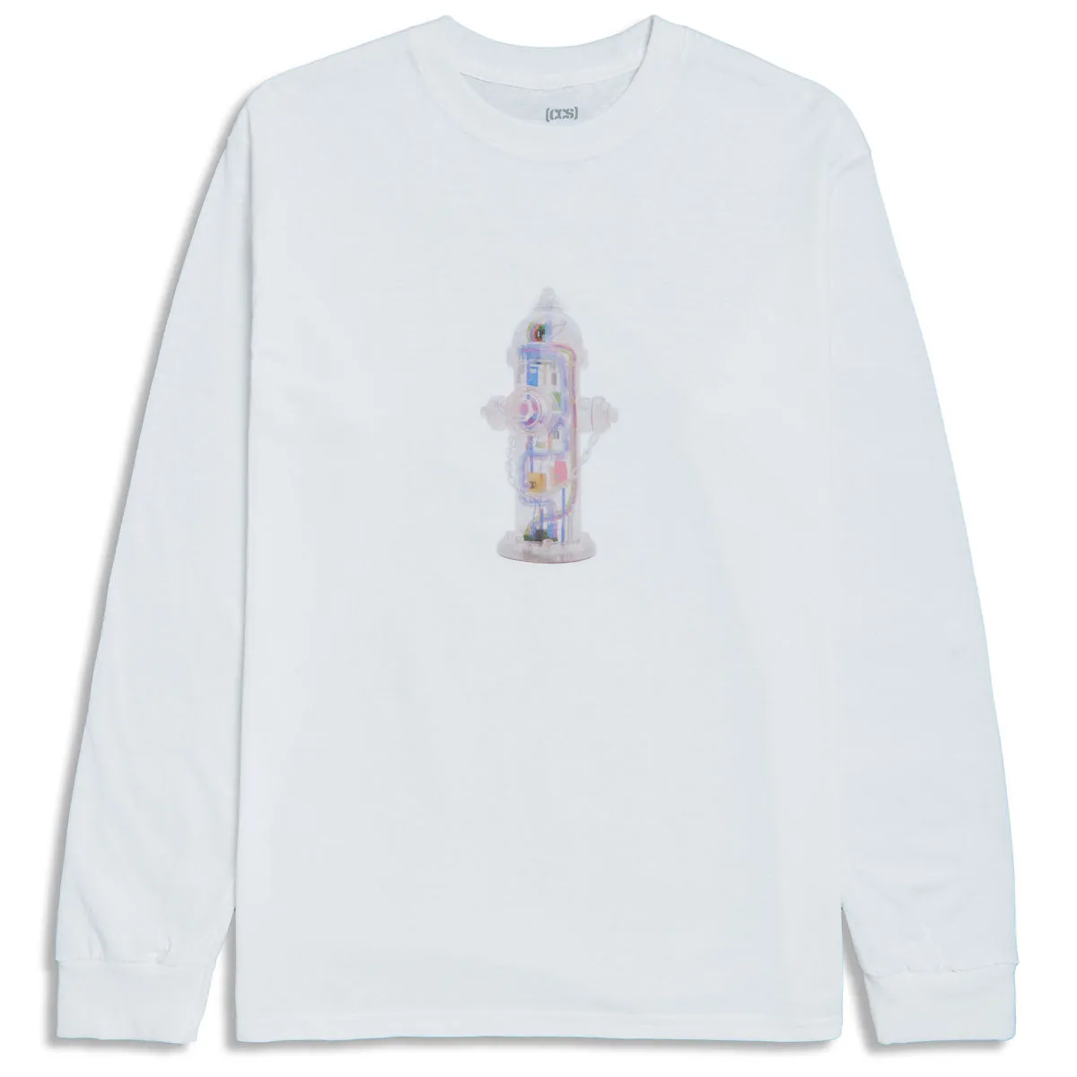 CCS Going Clear Hydrant Long Sleeve T-Shirt - White - MD