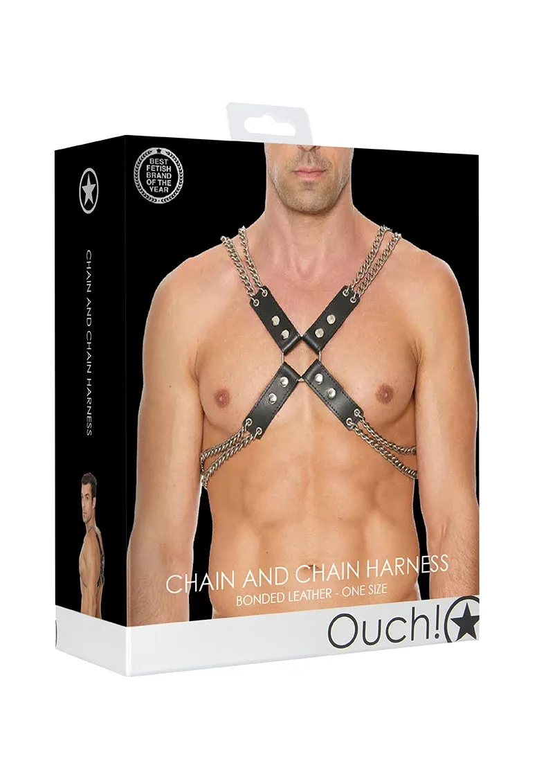 Chain And Chain Harness - One Size - Black