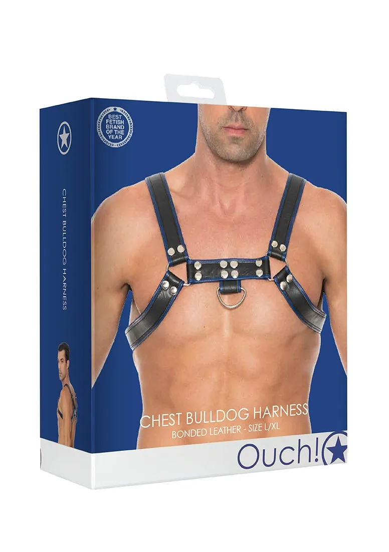 Chest Bulldog Harness - L/xl - Blue