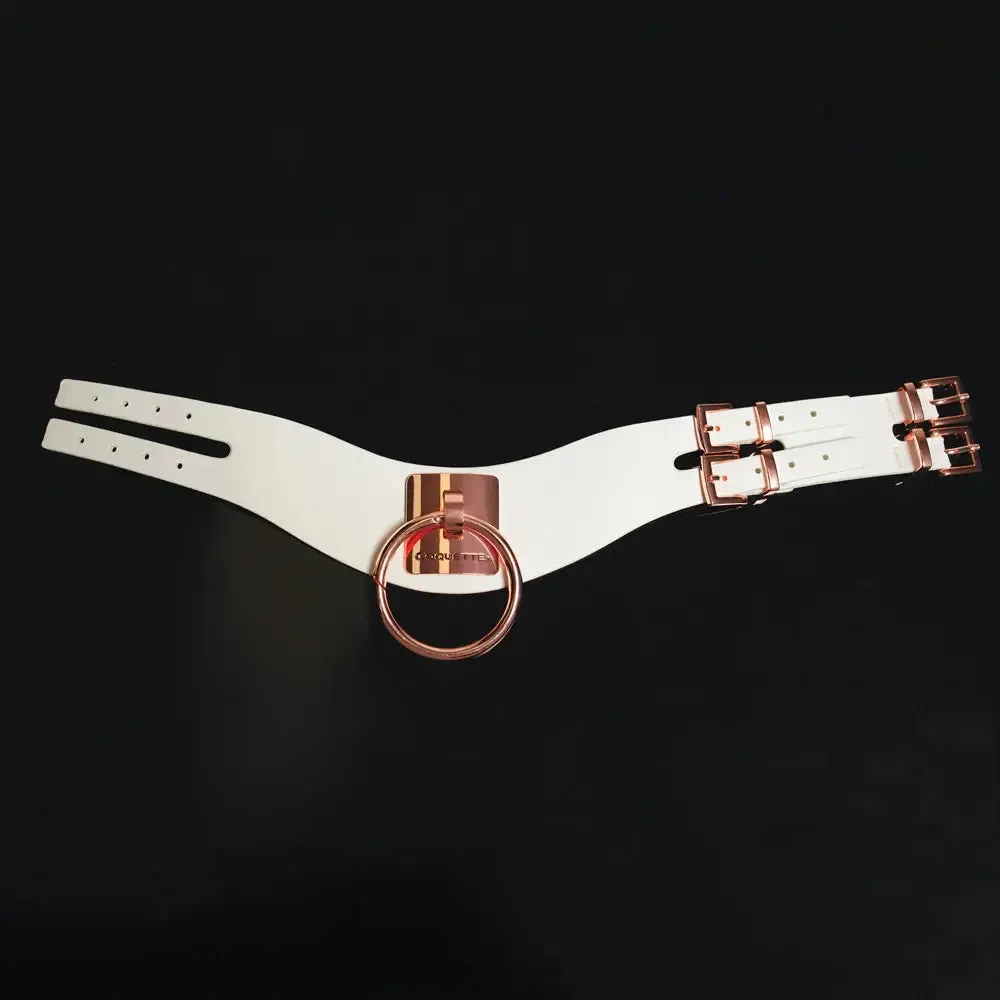 Classy Rose Gold BDSM Collar Bondage Choker