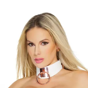 Classy Rose Gold BDSM Collar Bondage Choker