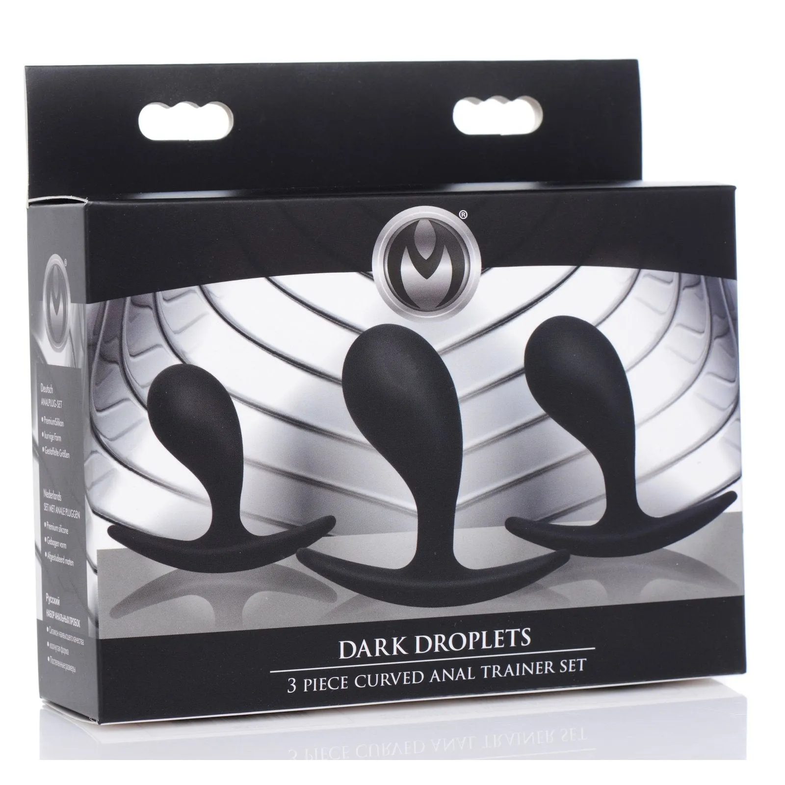 Dark Droplets 3 Piece Curved Silicone Anal Trainer Set