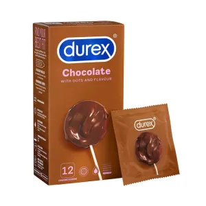 Durex - Chocolate Flavoured with Dots Textured Condoms