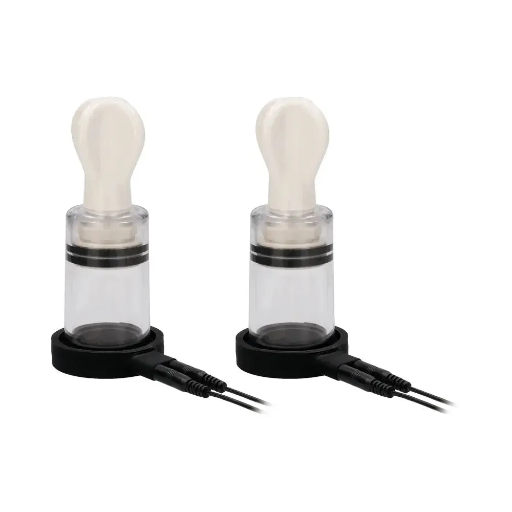 Electrosex Nipple Torture ElectroShock Remote-Controlled E-Stim Nipple Suckers