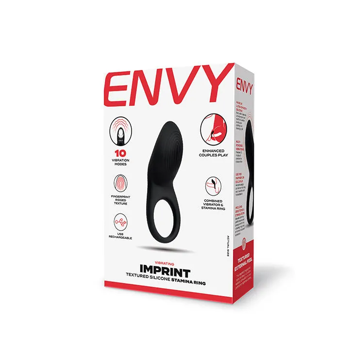 Envy Imprint Textured Vibrating Cock Ring