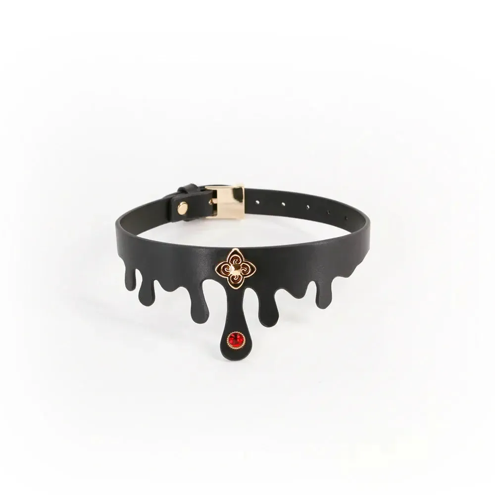 Fetish & Fashion Elvira Collar Black BDSM Collar