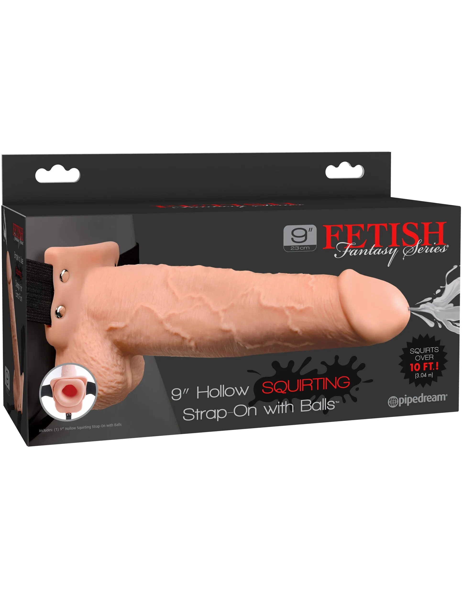 Fetish Fantasy Series - 9 Squirting Hollow Strap-On