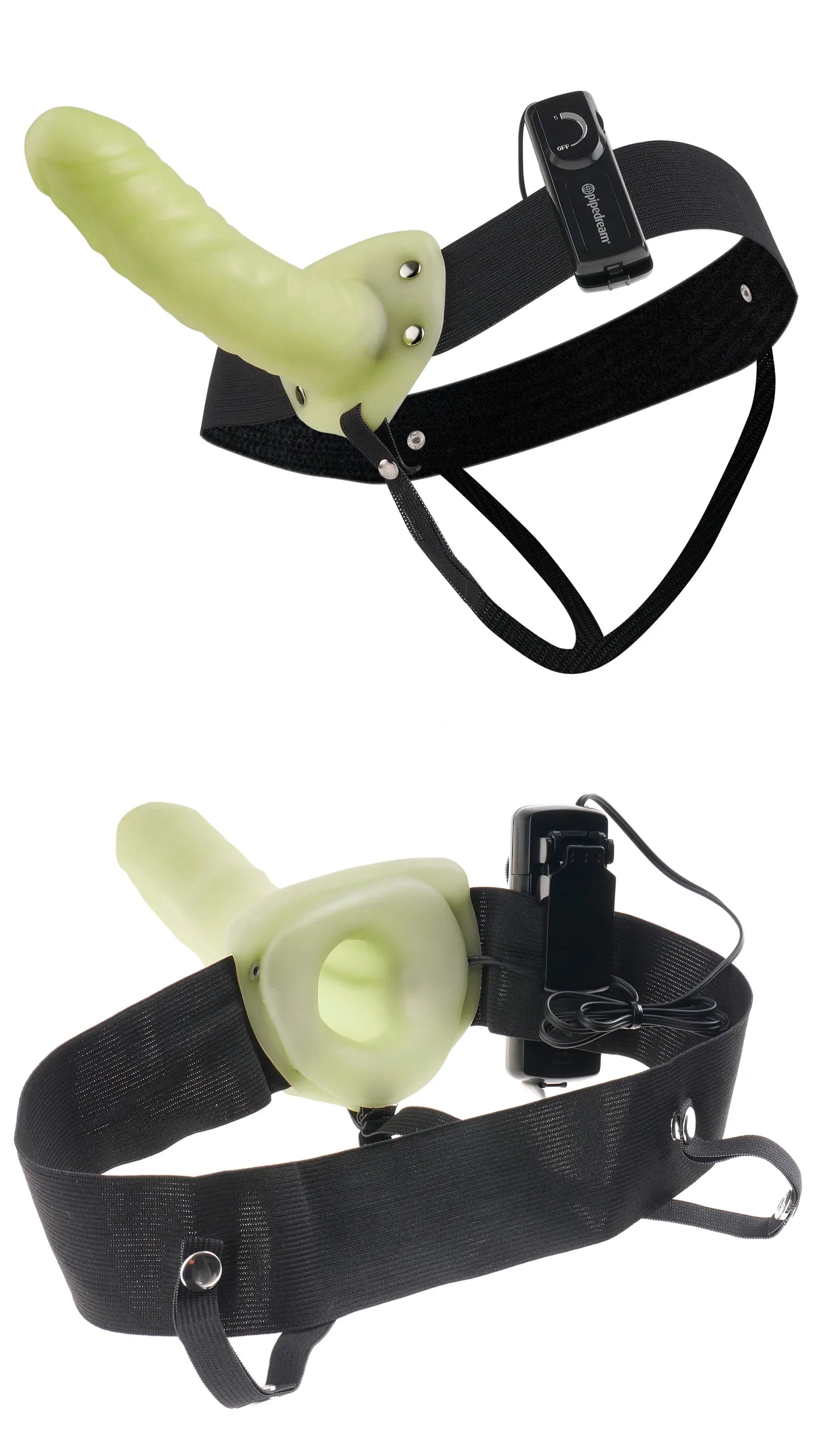 Fetish Fantasy Series - For Him or Her Vibrating Hollow Strap-On
