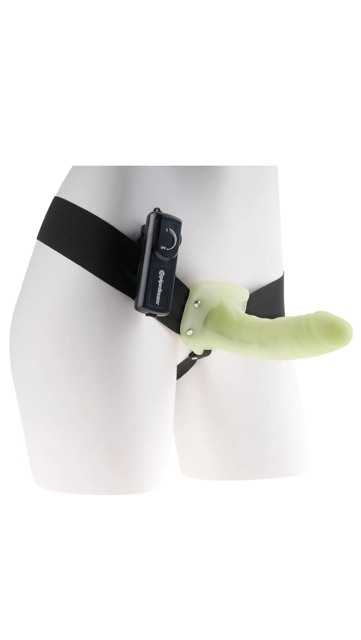 Fetish Fantasy Series - For Him or Her Vibrating Hollow Strap-On