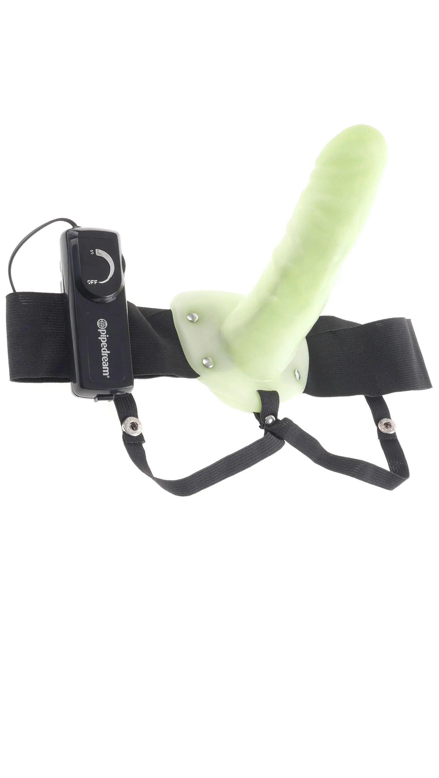 Fetish Fantasy Series - For Him or Her Vibrating Hollow Strap-On