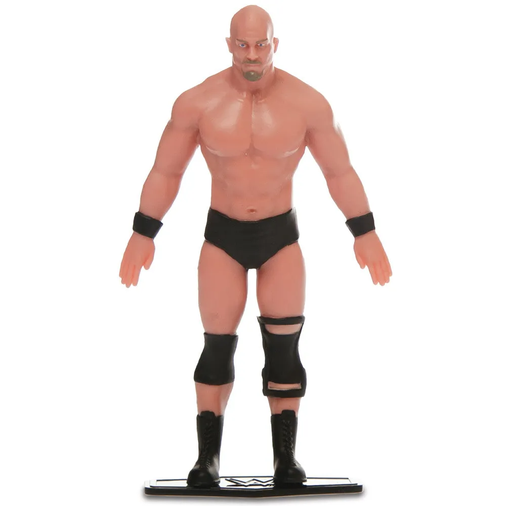FleXfigs WWE Legends Articulated Action Figures - The Rock & Stone Cold Steve Austin Pack