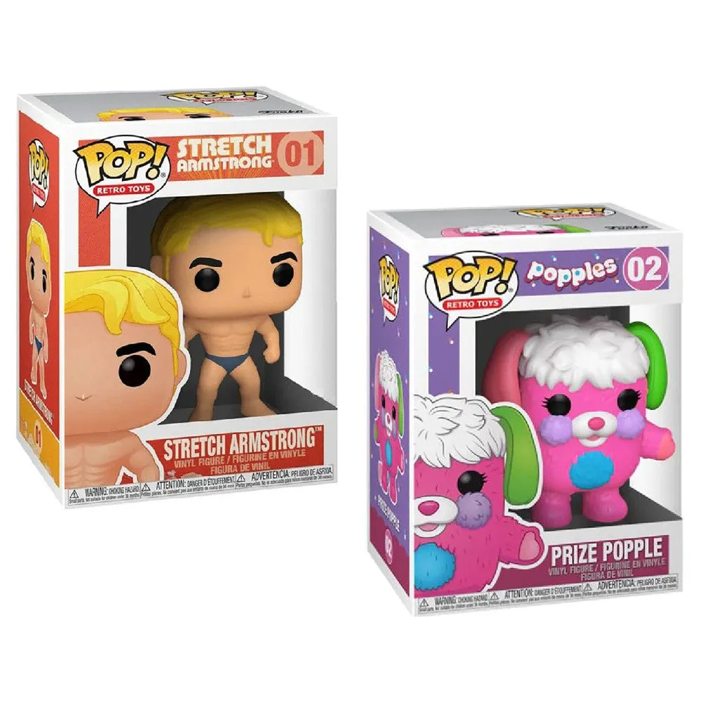 Funko POP! Retro Toys Collectors Set - Stretch Armstrong & Popple Vinyl Figures