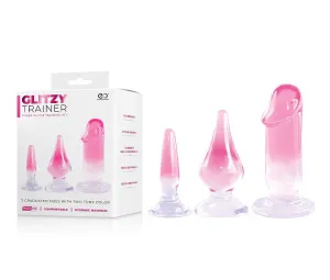 GLITZY TRAINER 3 IN 1 DONG MIXED SET - PINK