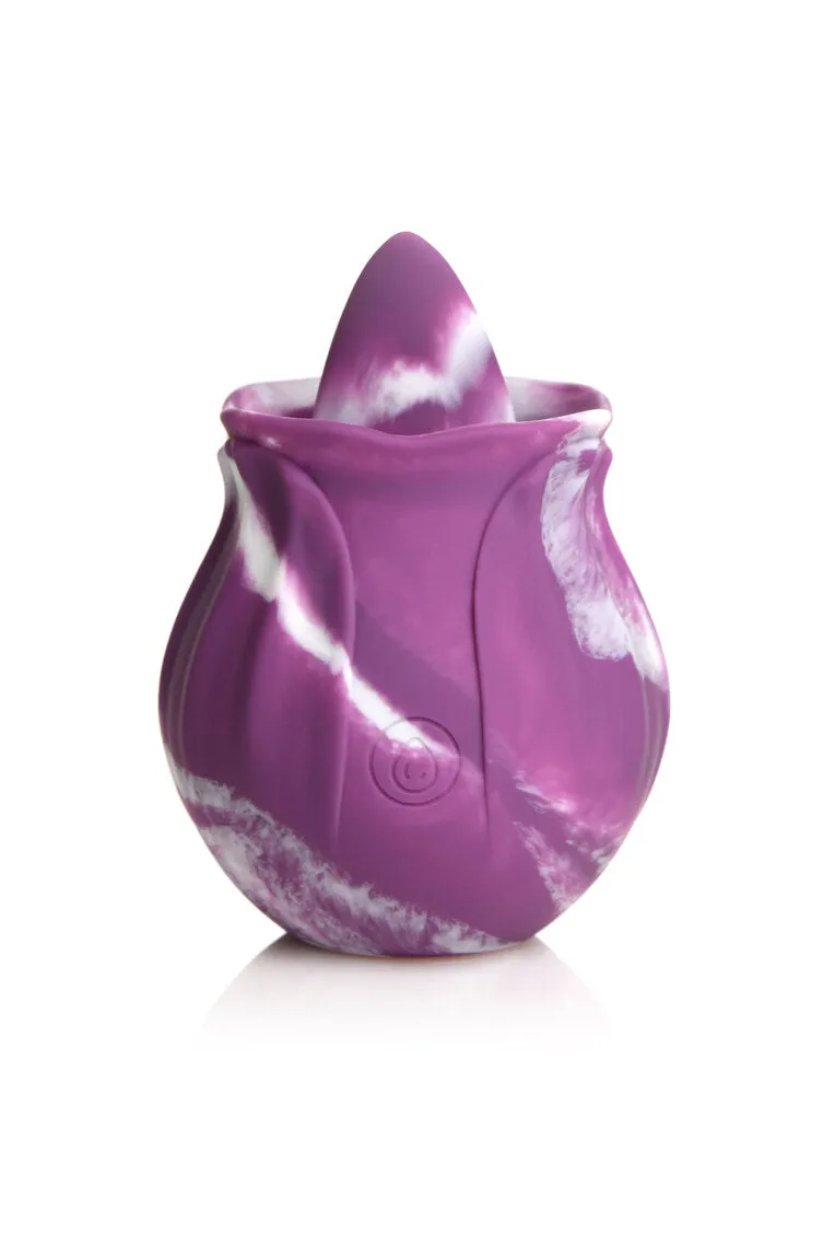 Gossip Licking Rose 10 Function Rechargeable Silicone - Purple Twirl