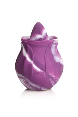Gossip Licking Rose 10 Function Rechargeable Silicone - Purple Twirl