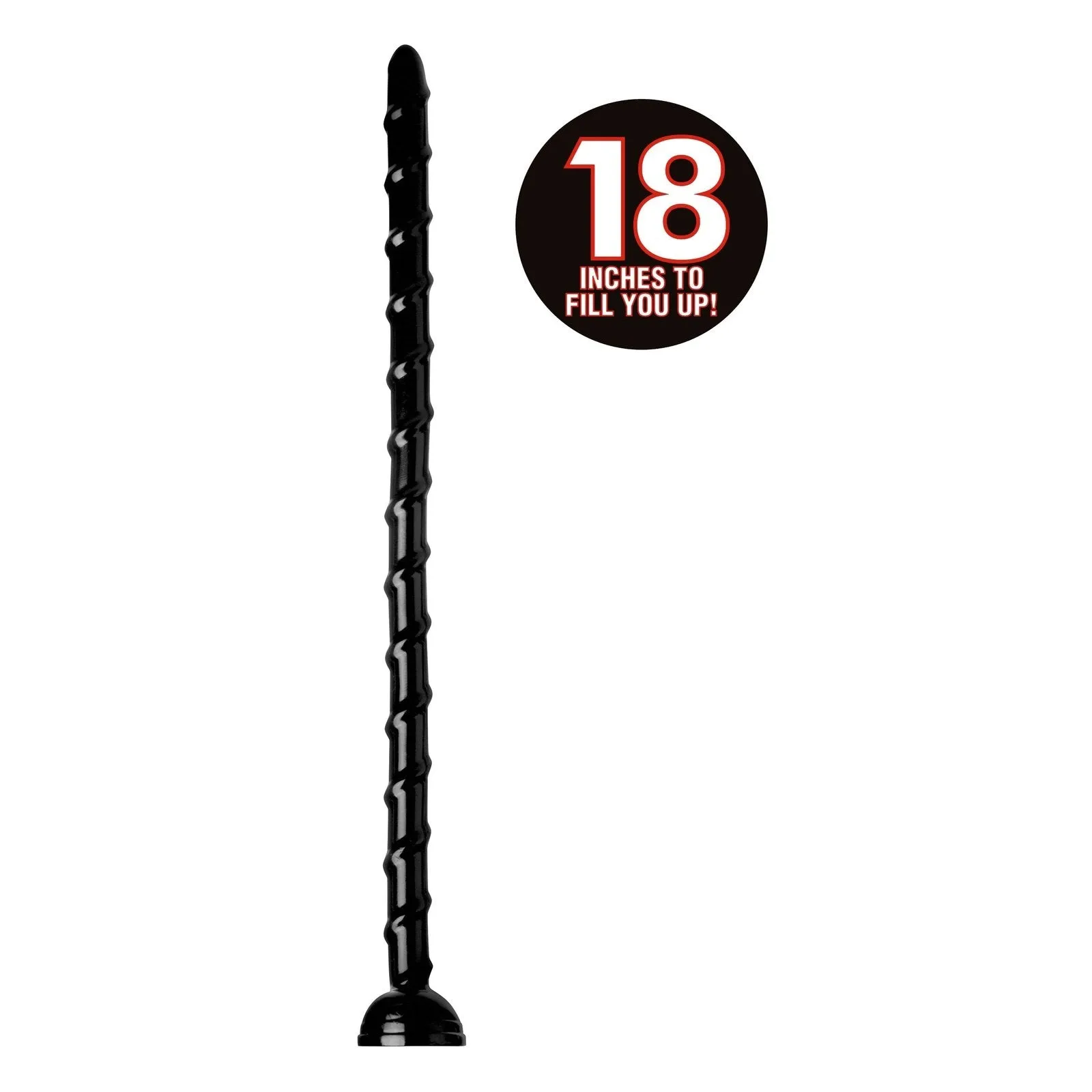 Hosed Swirled 18 Inch Thin Anal Snake