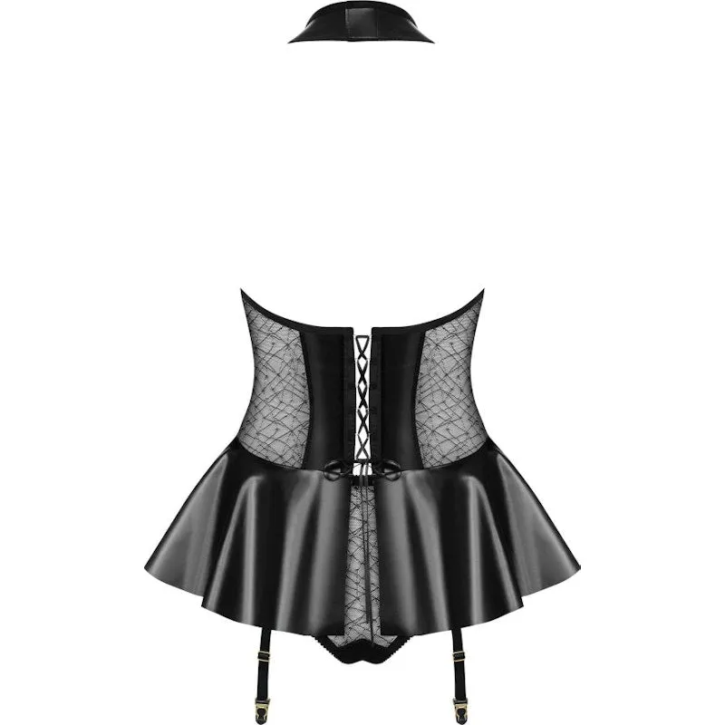 Hot Corset w Panties Black