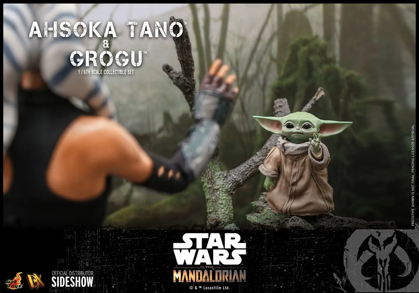 Hot Toys 1/6 Scale Figure - Ahsoka Tano & Grogu (Star Wars: Episode The Mandalorian)