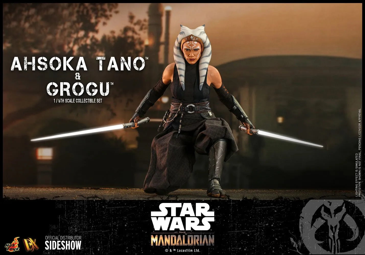 Hot Toys 1/6 Scale Figure - Ahsoka Tano & Grogu (Star Wars: Episode The Mandalorian)