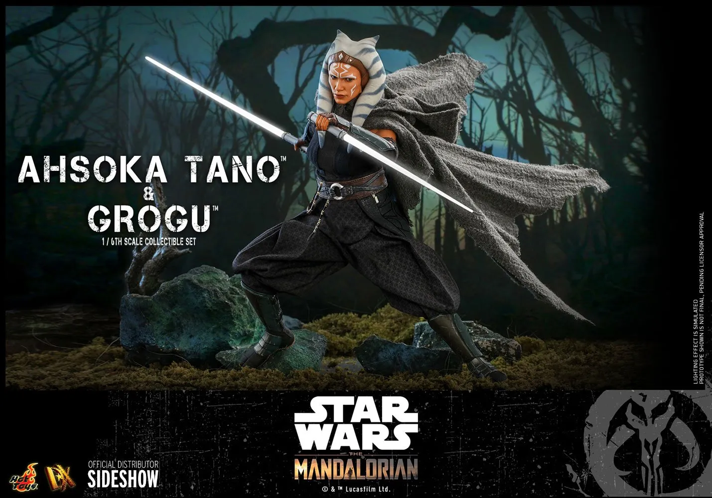 Hot Toys 1/6 Scale Figure - Ahsoka Tano & Grogu (Star Wars: Episode The Mandalorian)