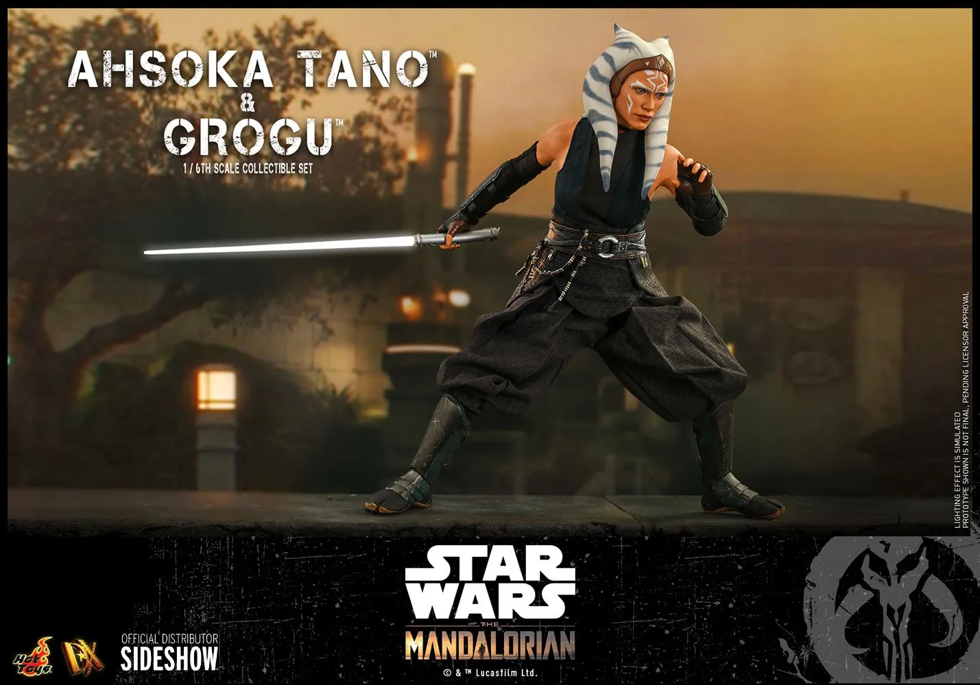 Hot Toys 1/6 Scale Figure - Ahsoka Tano & Grogu (Star Wars: Episode The Mandalorian)