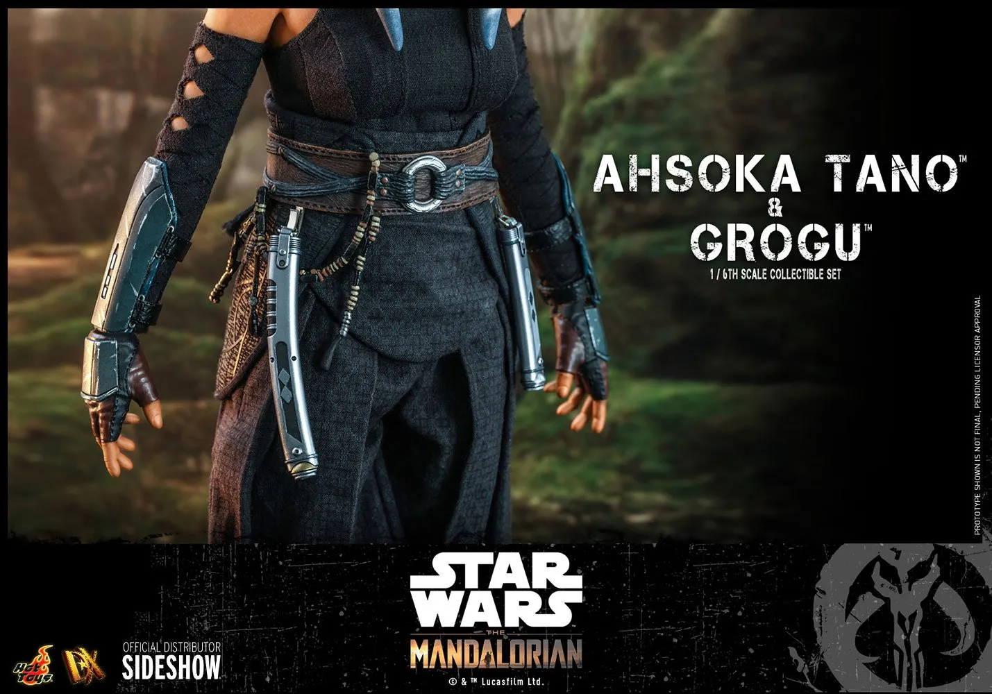 Hot Toys 1/6 Scale Figure - Ahsoka Tano & Grogu (Star Wars: Episode The Mandalorian)