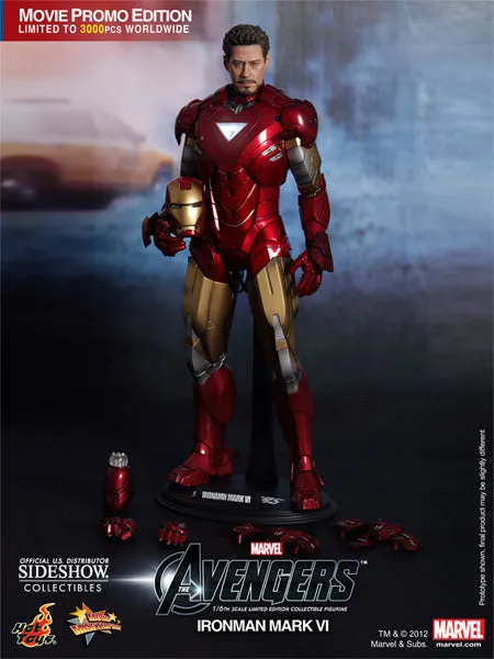 Hot Toys 1/6 The Avengers Iron Man Mark VI (6) Movie Promo Edition Sixth Scale Figure