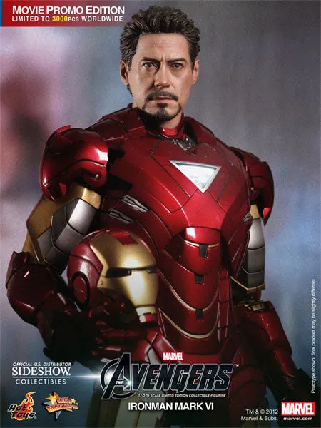 Hot Toys 1/6 The Avengers Iron Man Mark VI (6) Movie Promo Edition Sixth Scale Figure