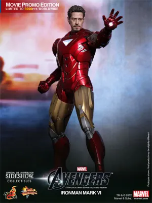 Hot Toys 1/6 The Avengers Iron Man Mark VI (6) Movie Promo Edition Sixth Scale Figure