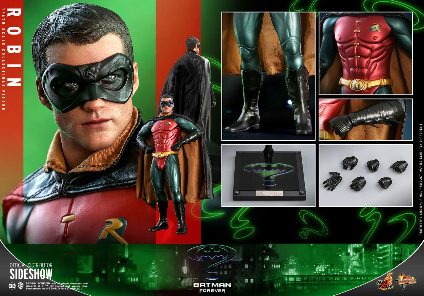 Hot Toys Movie Masterpiece 1/6 Scale Figure - "Batman Forever" - Robin