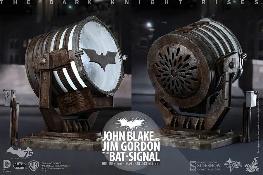 Hot Toys The Dark Knight Rises John Blake (Robin) and Jim Gordon with Bat-Signal 1/6 Scale Action Figure MMS275